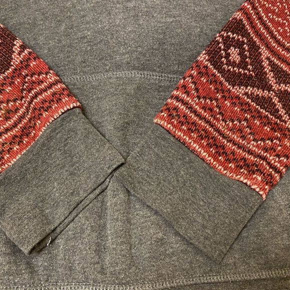 VTG CABIN FEVER WOMEN (EN) LARGE GRAY/ RED two size SWEATER, - Picture 8 of 16